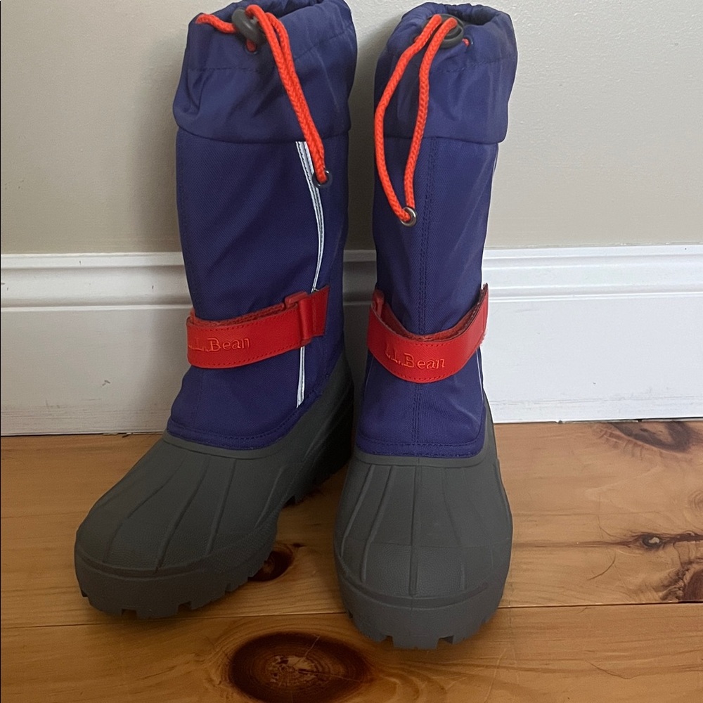 L.L. Bean Kids' Purple and Gray Snow Boots